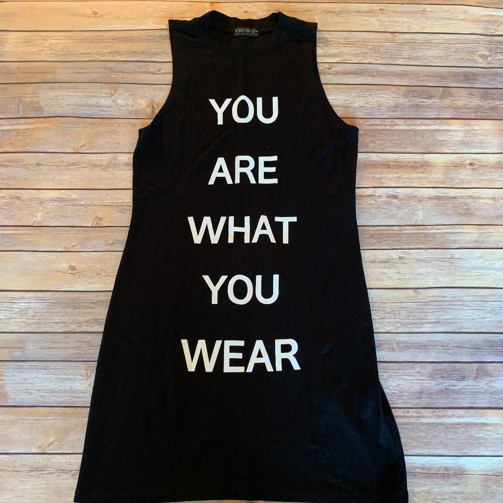 FOREVER 21 "You Are What You Wear" Bodycon Dress